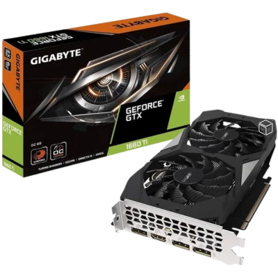 Gigabyte GeForce GTX 1660 OC 6GB GDDR5 Graphics Card, 2X Windforce Fans