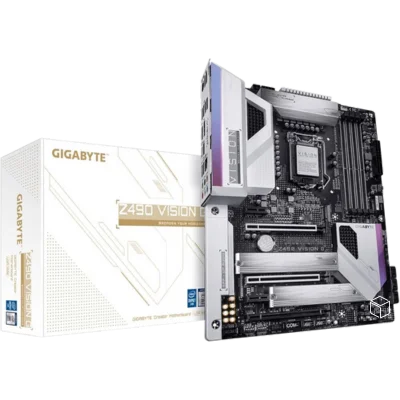 GIGABYTE Z490 Vision G with Direct 12 Phases Power Design, Intel 2.5GbE with cFosSpeed, 2-Way SLI/Crossfire Multi-Graphics