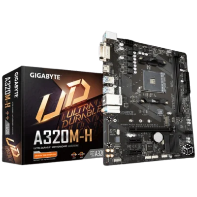 GIGABYTE A320M-H, AM4 Socket Ultra Durable Motherboard with Fast Onboard Storage with NVMe,PCIe Gen3 x4 110mm M.2