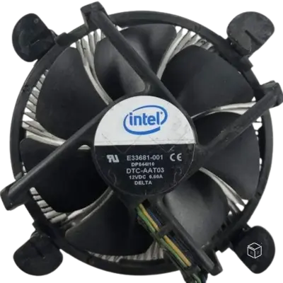 Intel E33681-001 Socket 775 Aluminum Heat Sink and 3.5 inch Fan with 4-Pin Connector