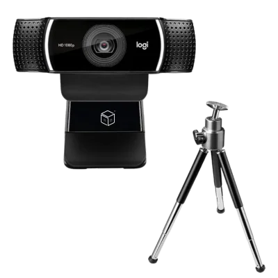 Logitech C922 Pro Stream Webcam HD 1080p/30fps or HD 720p/60fps Hyperfast Streaming, Stereo Audio, HD Light Correction, Autofocus, for YouTube, Twitch, XSplit, PC/Mac/Laptop/MacBook/Tablet (Black)